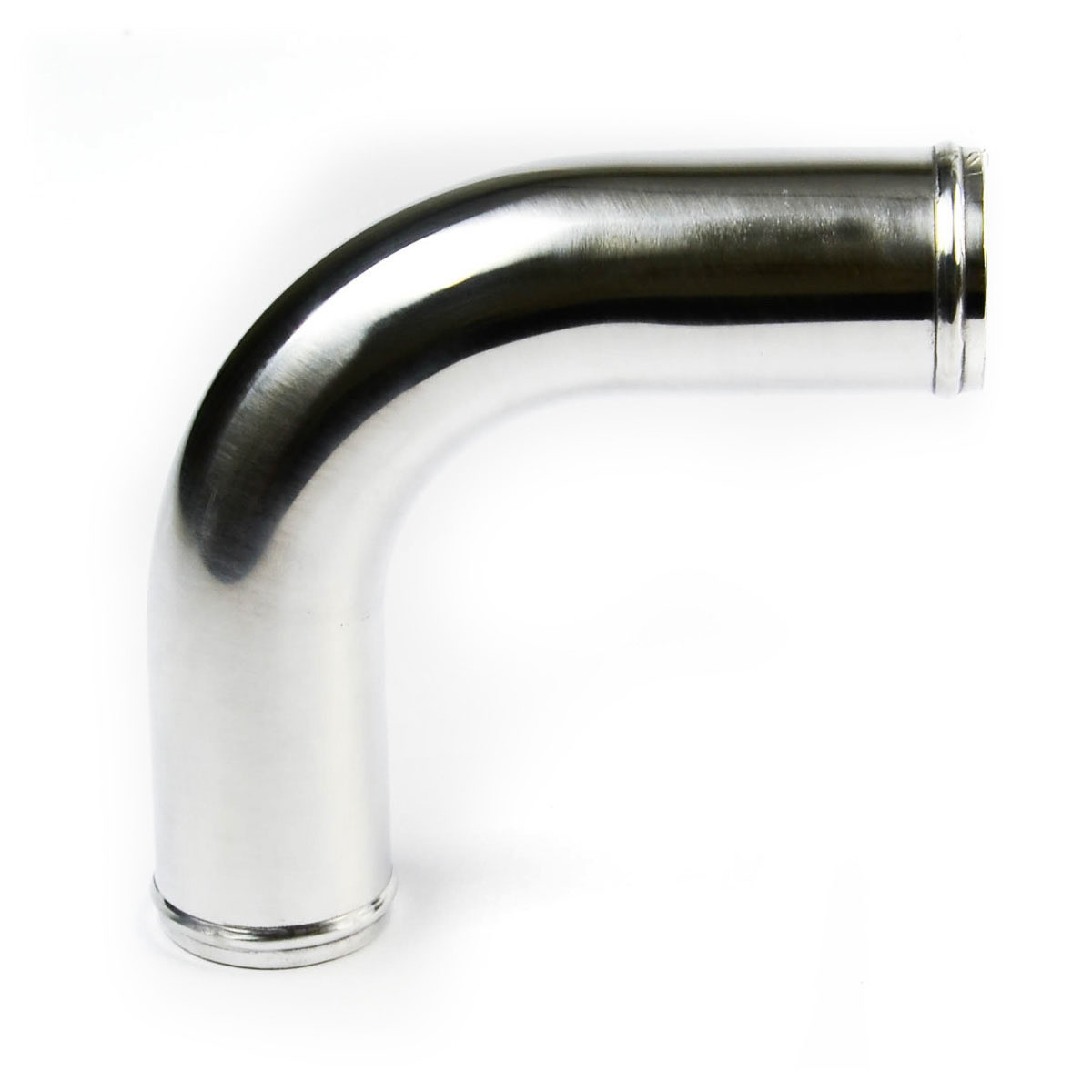 Pipe 57mm x 90Deg Alum Polished