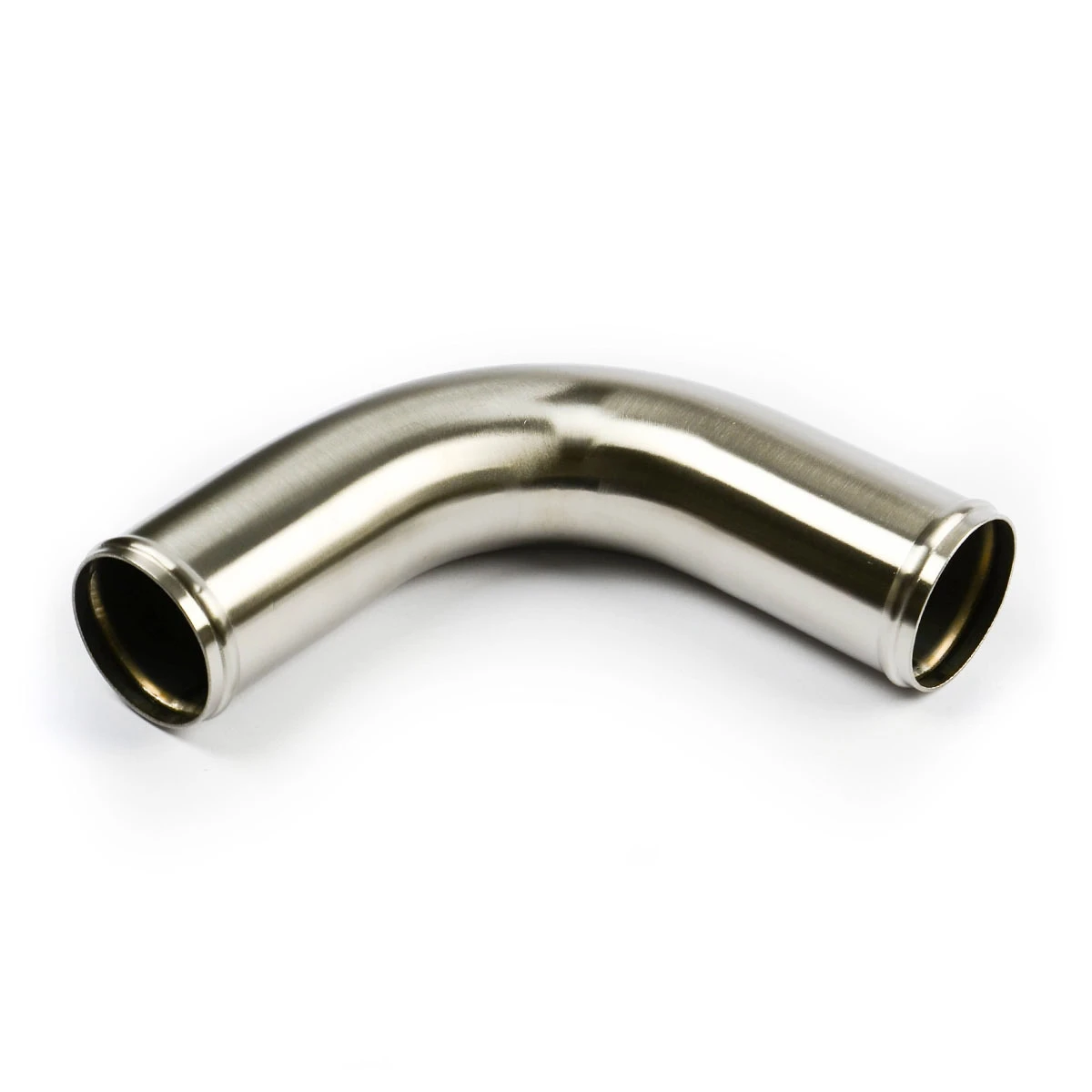 Pipe 57mm x 90Deg S/Steel Finish