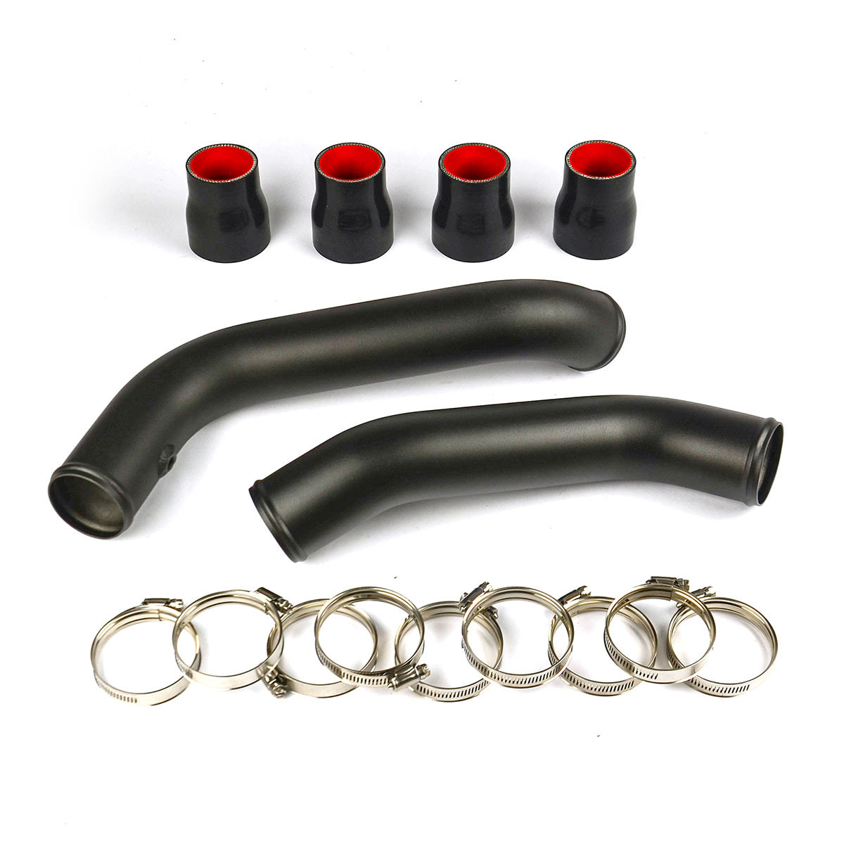 SAAS Intercooler Black Alloy Pipe Kit ISUZU DMAX/MUX 3.0L 12 - 16