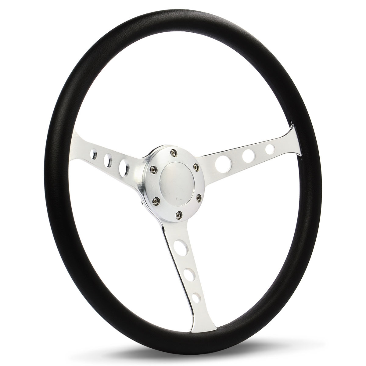 SAAS Classic Poly Wheel - Bushed Aluminium with Holes