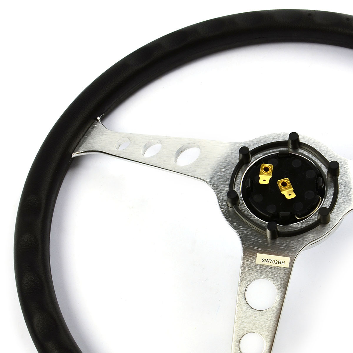 SAAS Classic Poly Wheel - Bushed Aluminium with Holes