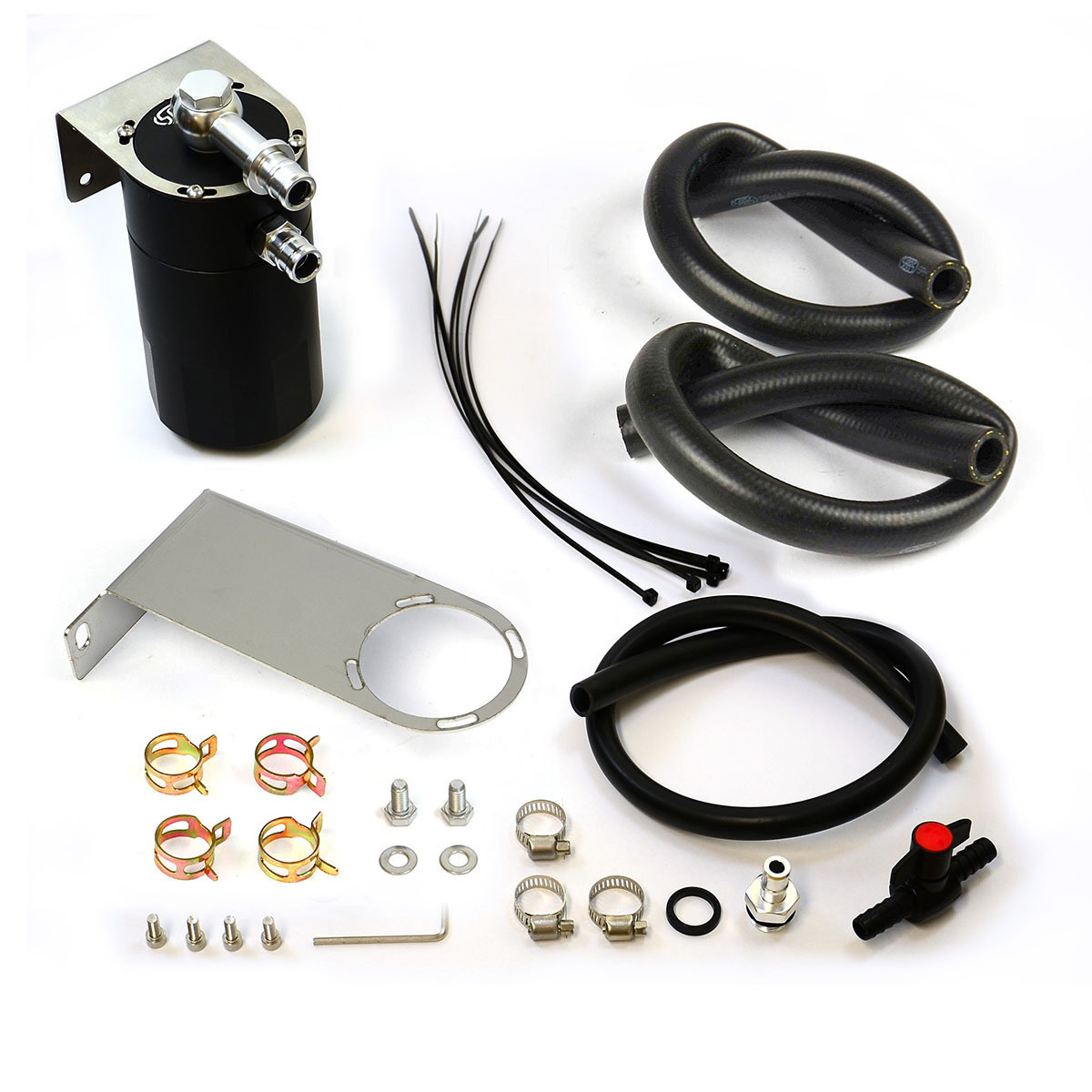 Oil Catch Tank Full Kit Landcruiser 80 Series 1HD 90-98 Blk