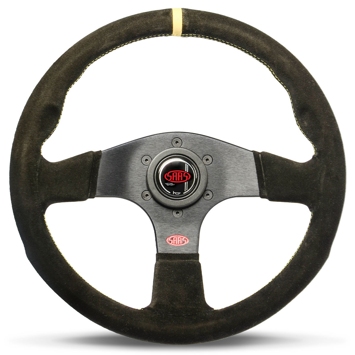 SAAS Sports Steering Wheel Suede Corsa 330mm Indicator