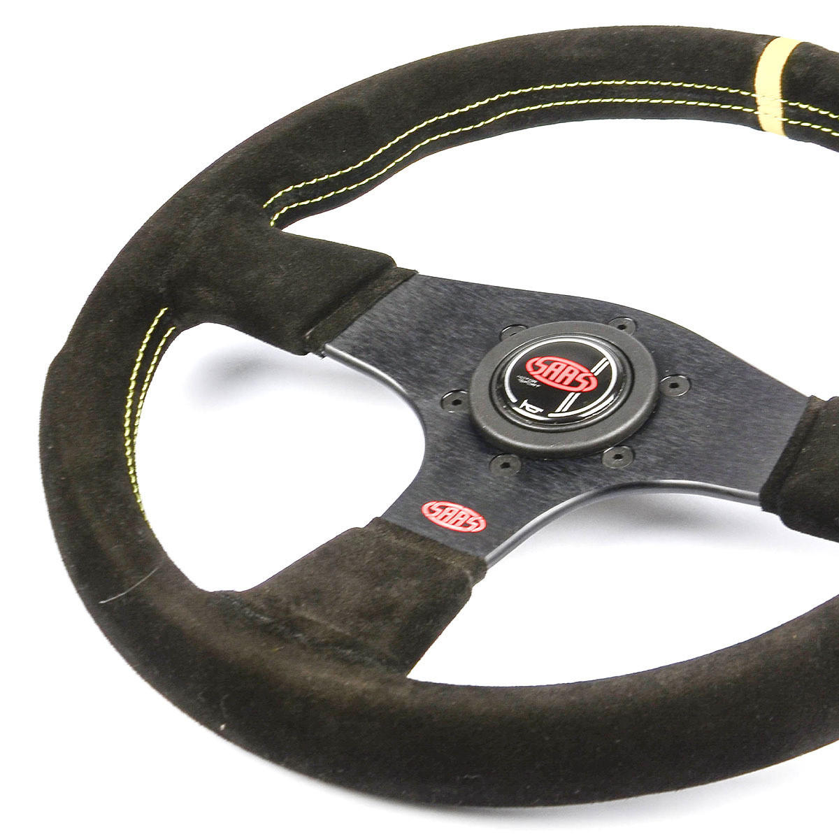 SAAS Sports Steering Wheel Suede Corsa 330mm Indicator