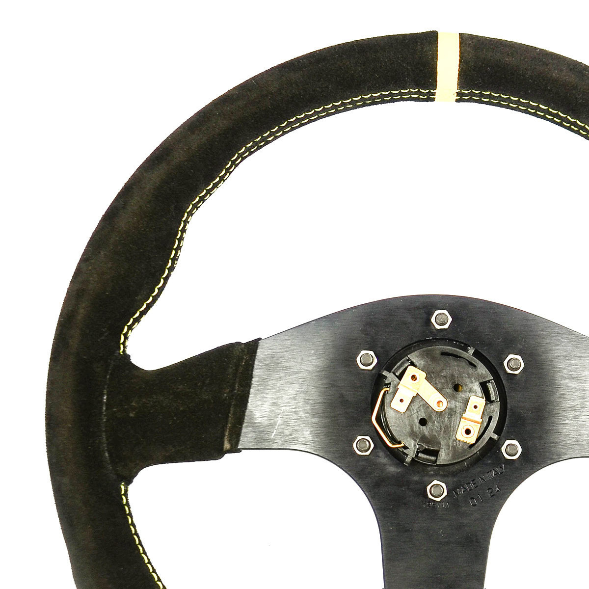 SAAS Sports Steering Wheel Suede Corsa 330mm Indicator