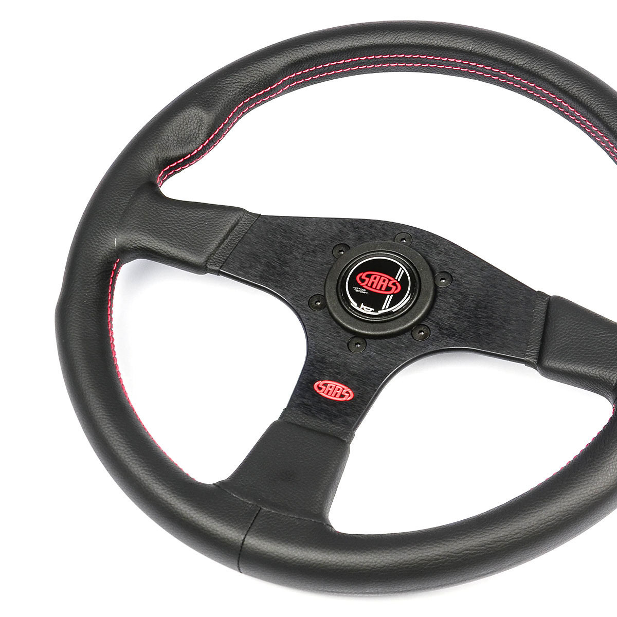 SAAS Steering Wheel Leather Corsa 350mm