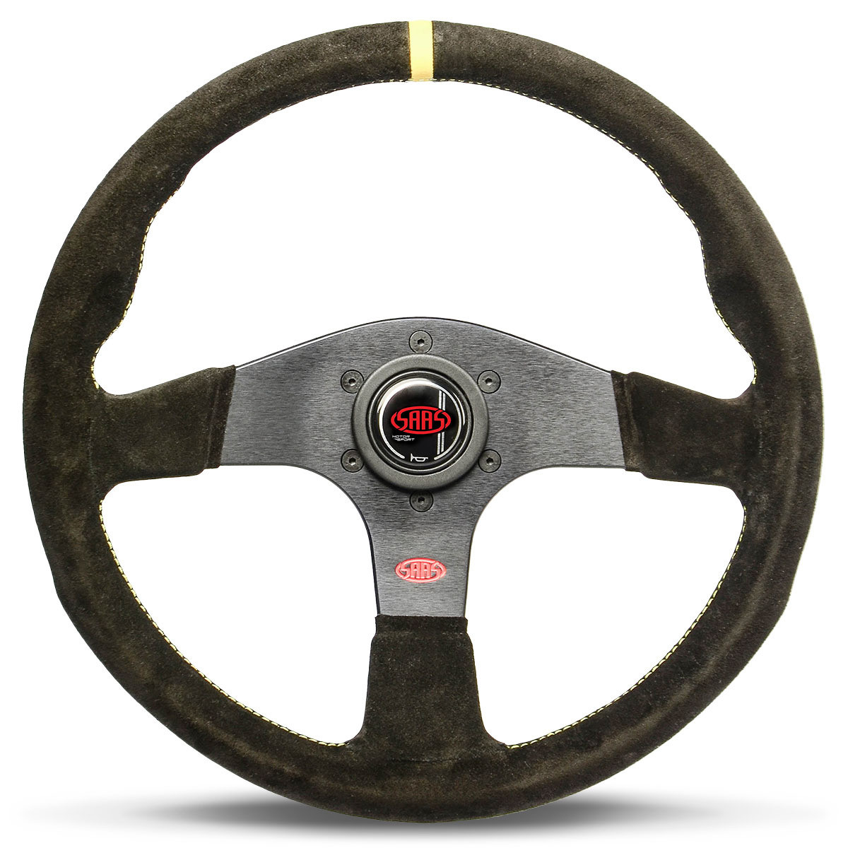 SAAS Steering Wheel Suede Corsa 350mm Indicator