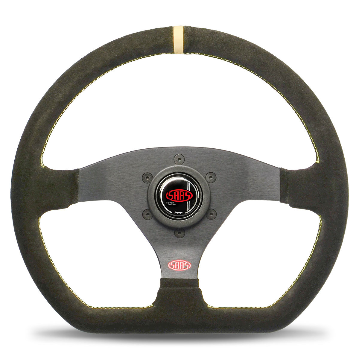 SAAS Steering Wheel Suede Racing 320mm Indicator