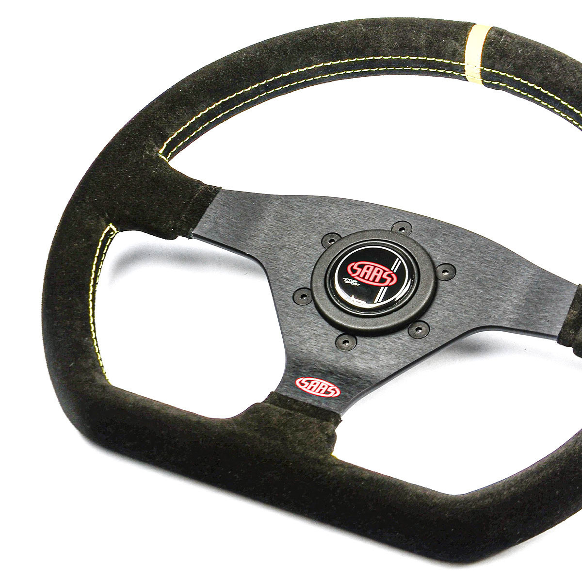 SAAS Steering Wheel Suede Racing 320mm Indicator