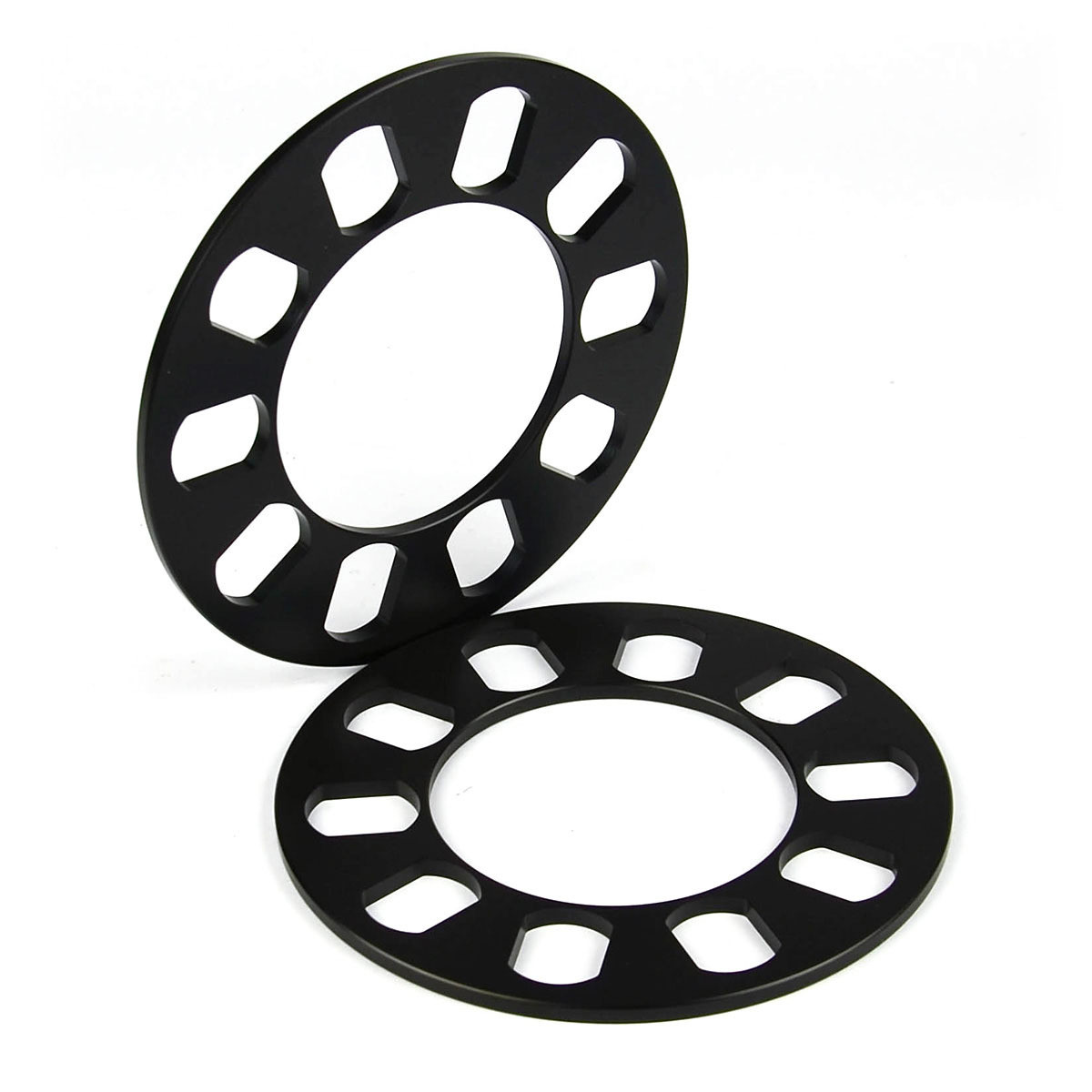 Wheel Spacer x 2 Univ 5 Stud 3 mm Black