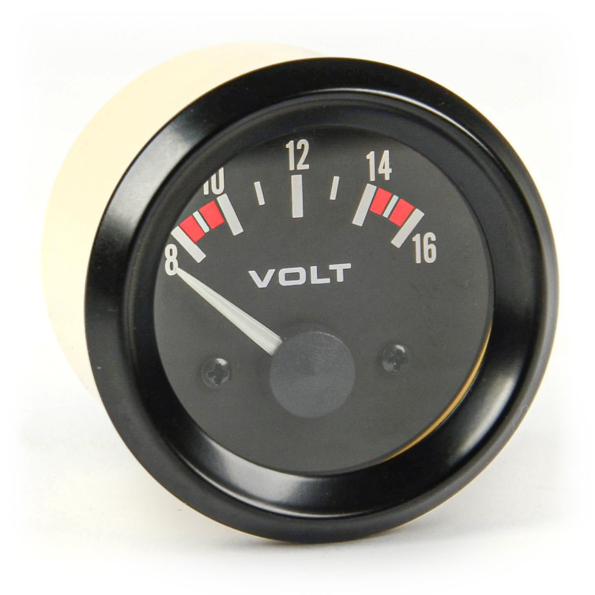 Volt Gauge Black Autoline 8v - 16v