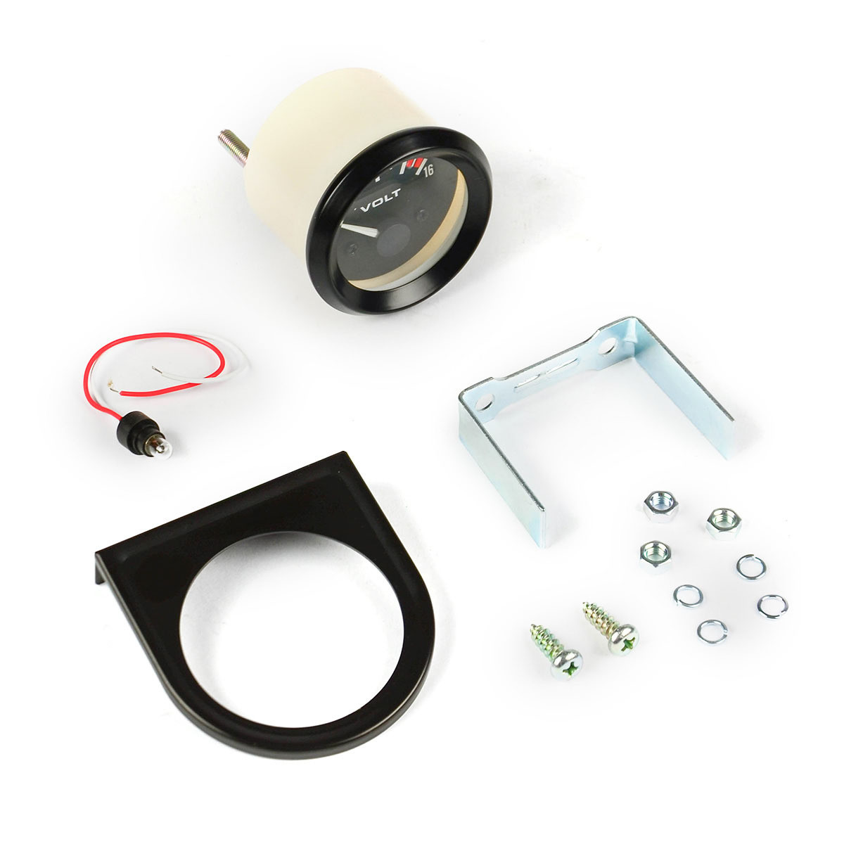Volt Gauge Black Autoline 8v - 16v