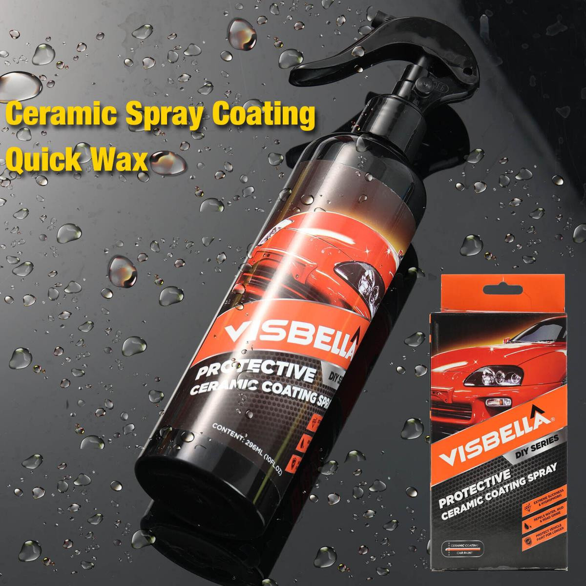 Visbella DIY Ceramic Coating Spray 296ML Bottle