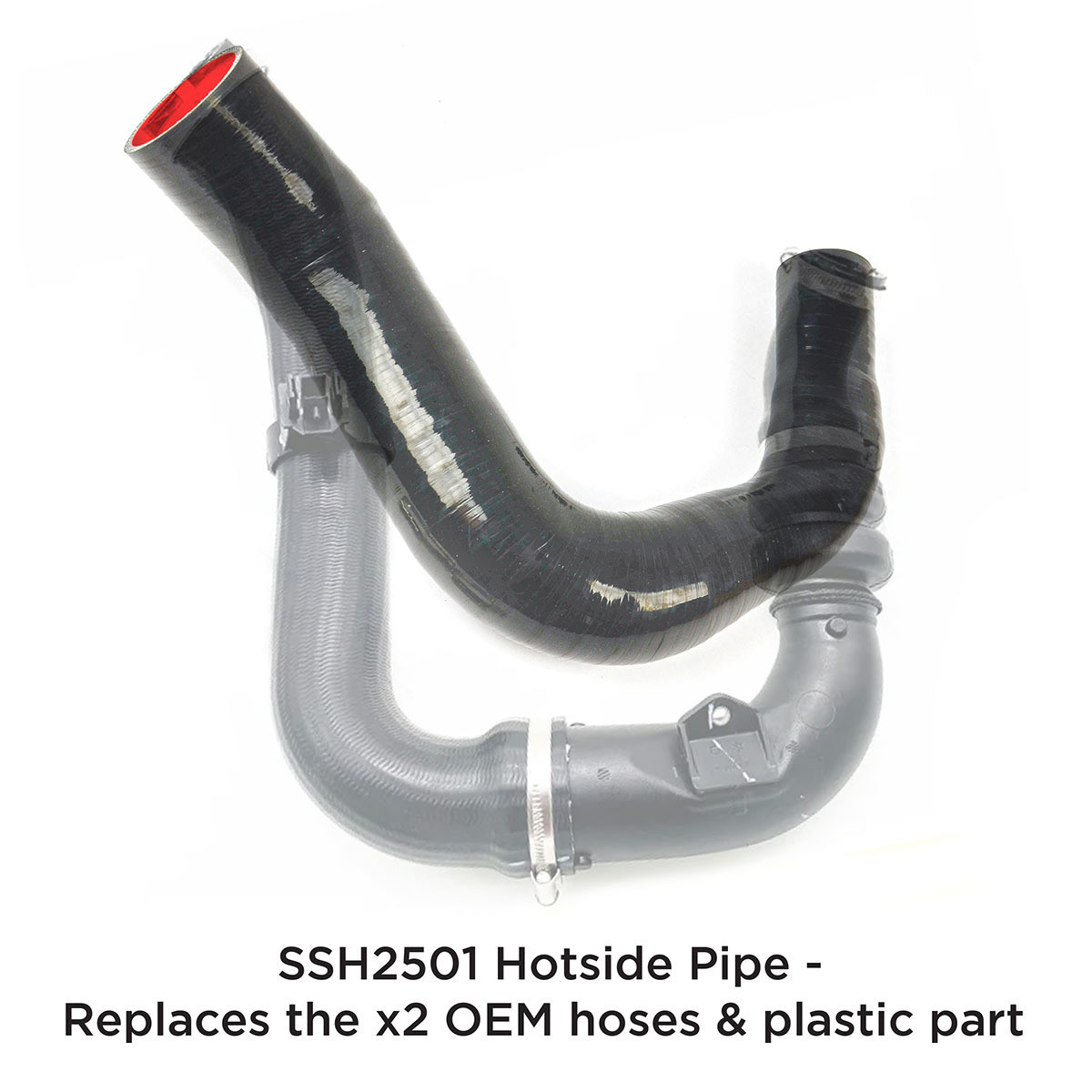 SAAS Silicone Intercooler 2 Pipe and Clamp Kit Everest 3.2 TD 2015-2020