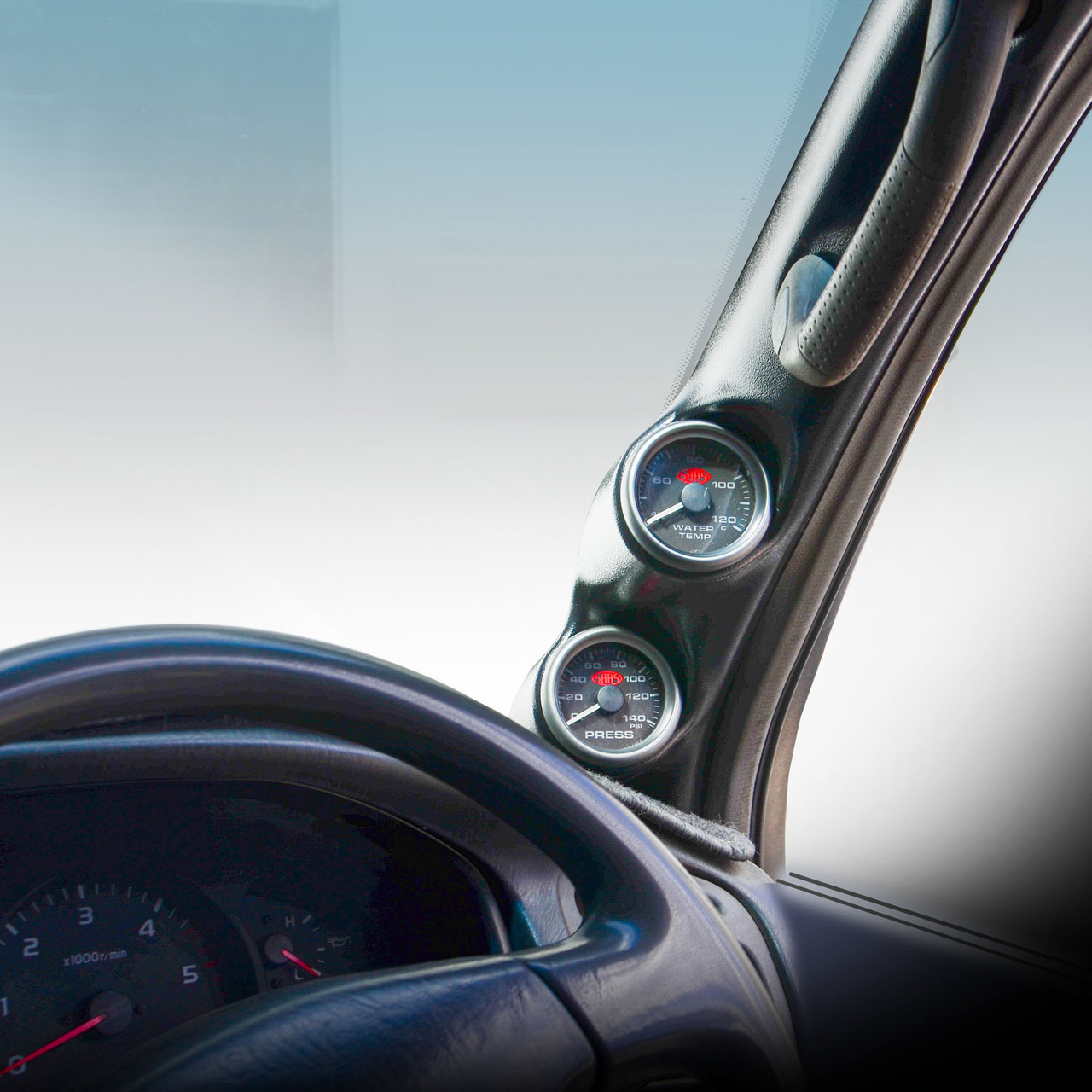 SAAS Gauge Pillar Pod Toyota Landcruiser 1998 - 2007 100 Series Single Piece