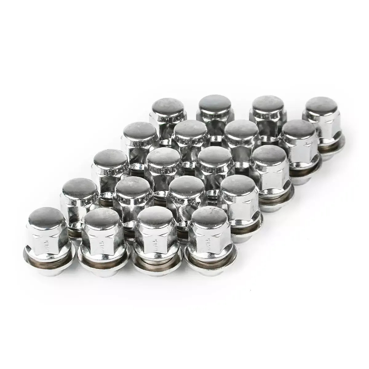 SAAS Wheel Nut Toyota 12x1.5 Chrome Closed End Taper 37mm Long with Washer