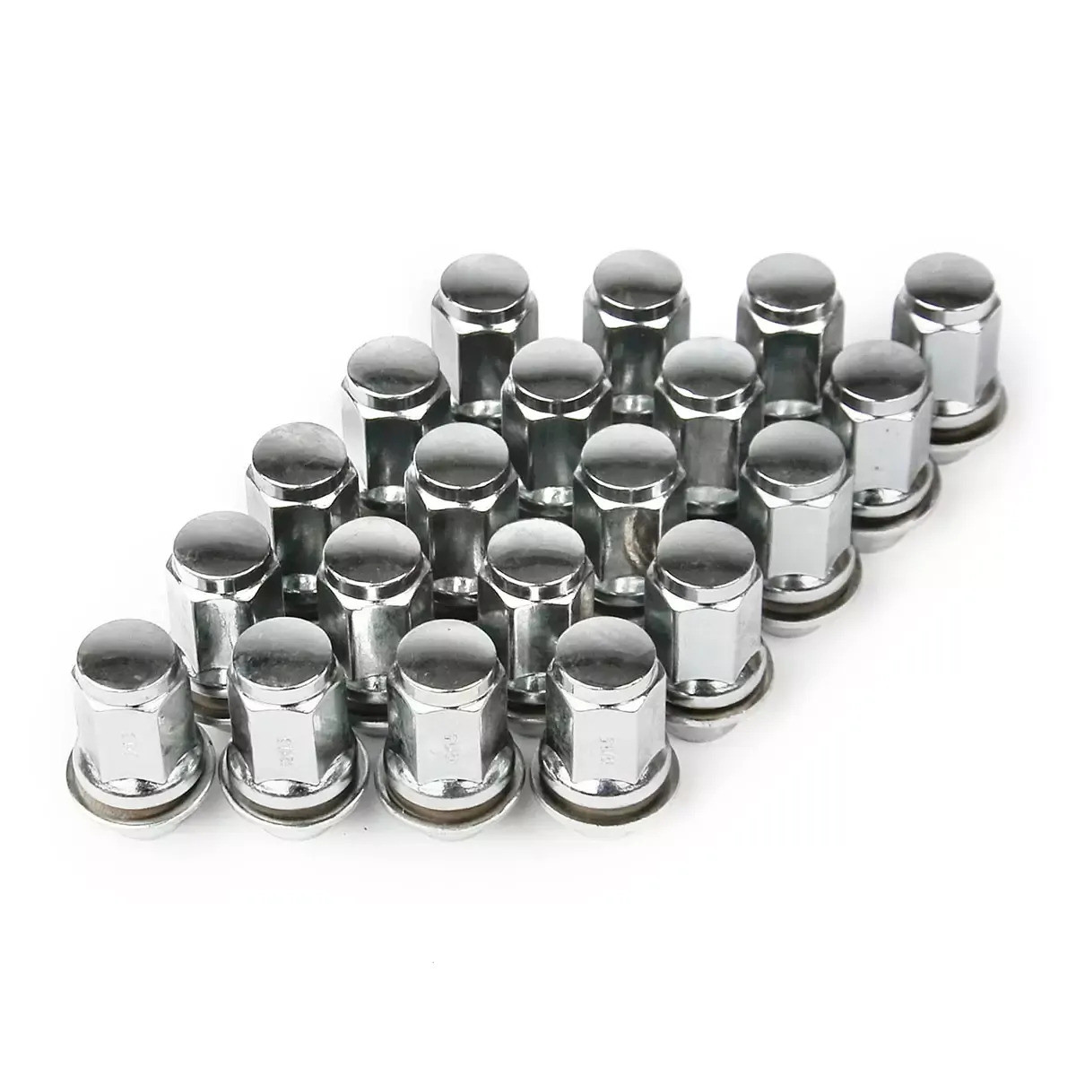 SAAS Wheel Nut Toyota 12x1.5 Chrome Closed End Taper 47mm Long with Washer