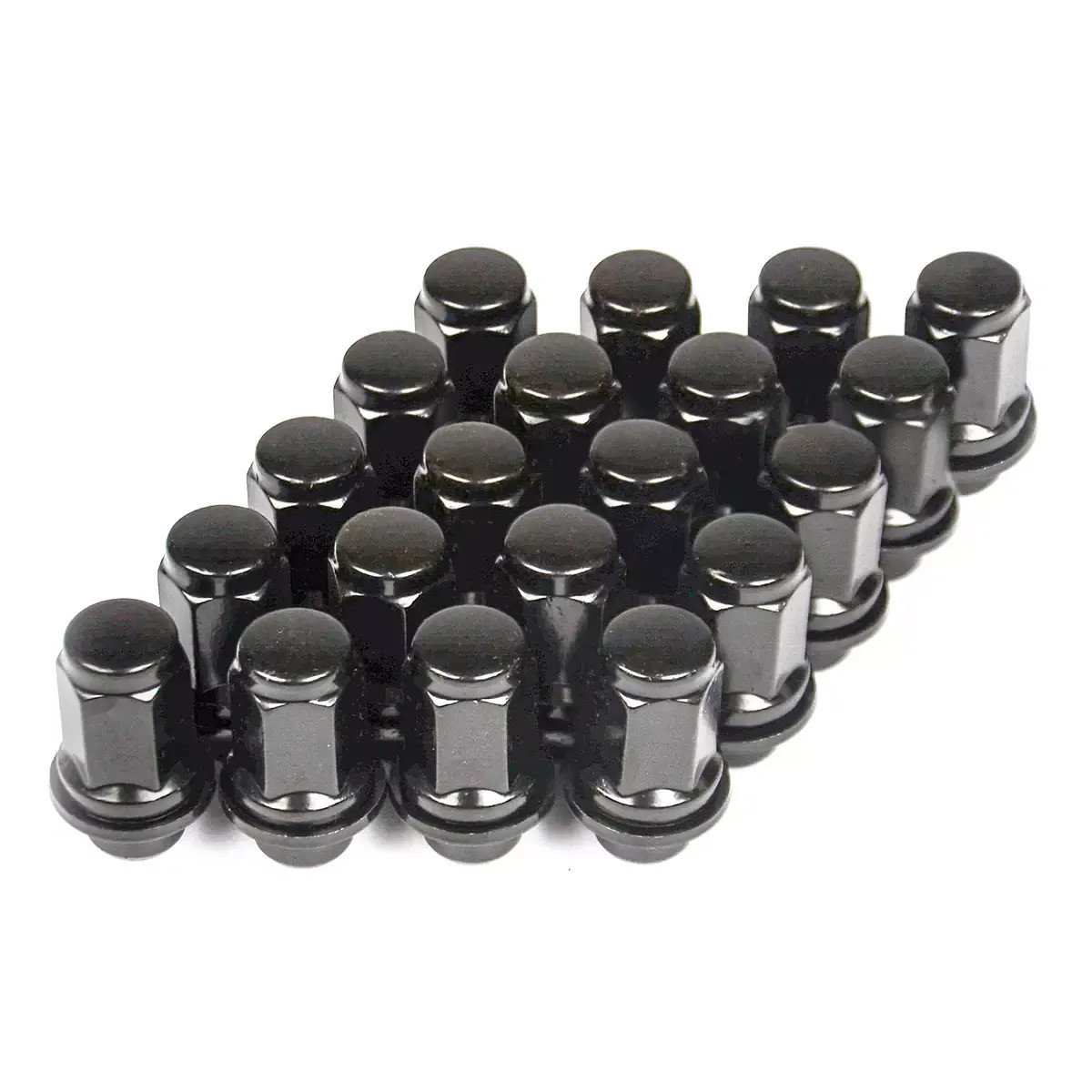 SAAS Wheel Nut Toyota 12x1.5 Black Closed End Taper 47mm Long with Washer