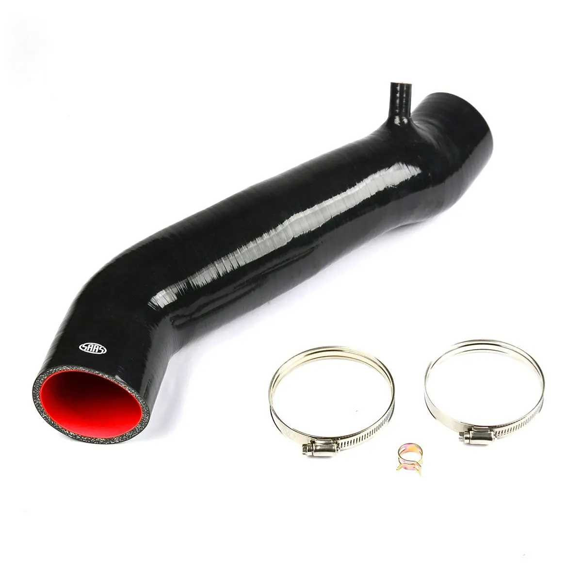 SAAS Silicone Airbox to Turbo Black Intake Pipe D40 Navara Path