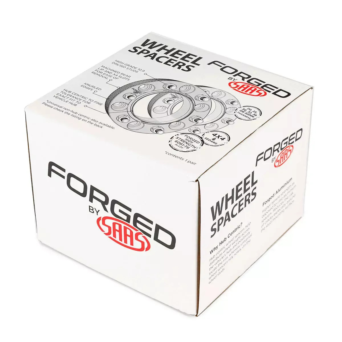 SAAS Wheel Spacers Forged HubCentric 6x139 PCD 67.1mm Bore 25mm Thick