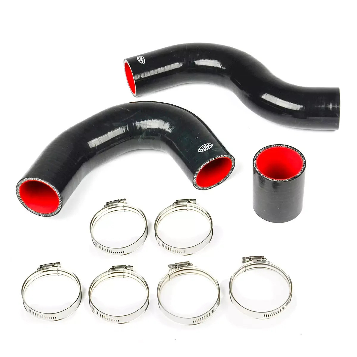 SAAS Toyota Hilux 2.4L 2.8L 1GD 2GD 3 Piece Silicone Intercooler Hose and Clamp Kit