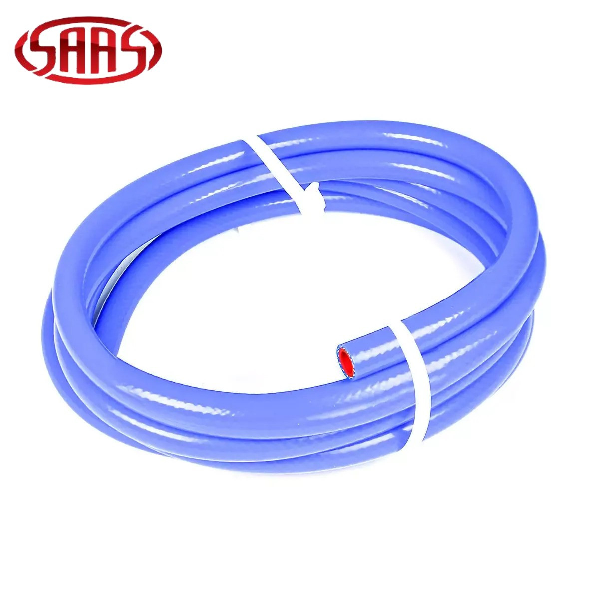 SAAS Silicone Heater Hose 10mm ID x 4m Blue