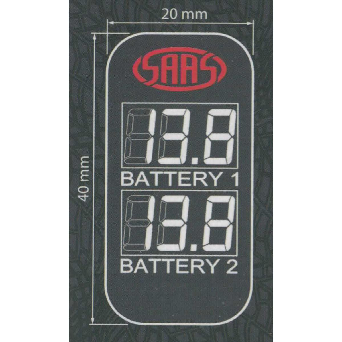 SAAS Direct Fit Dual Volt Digital Switch Gauge