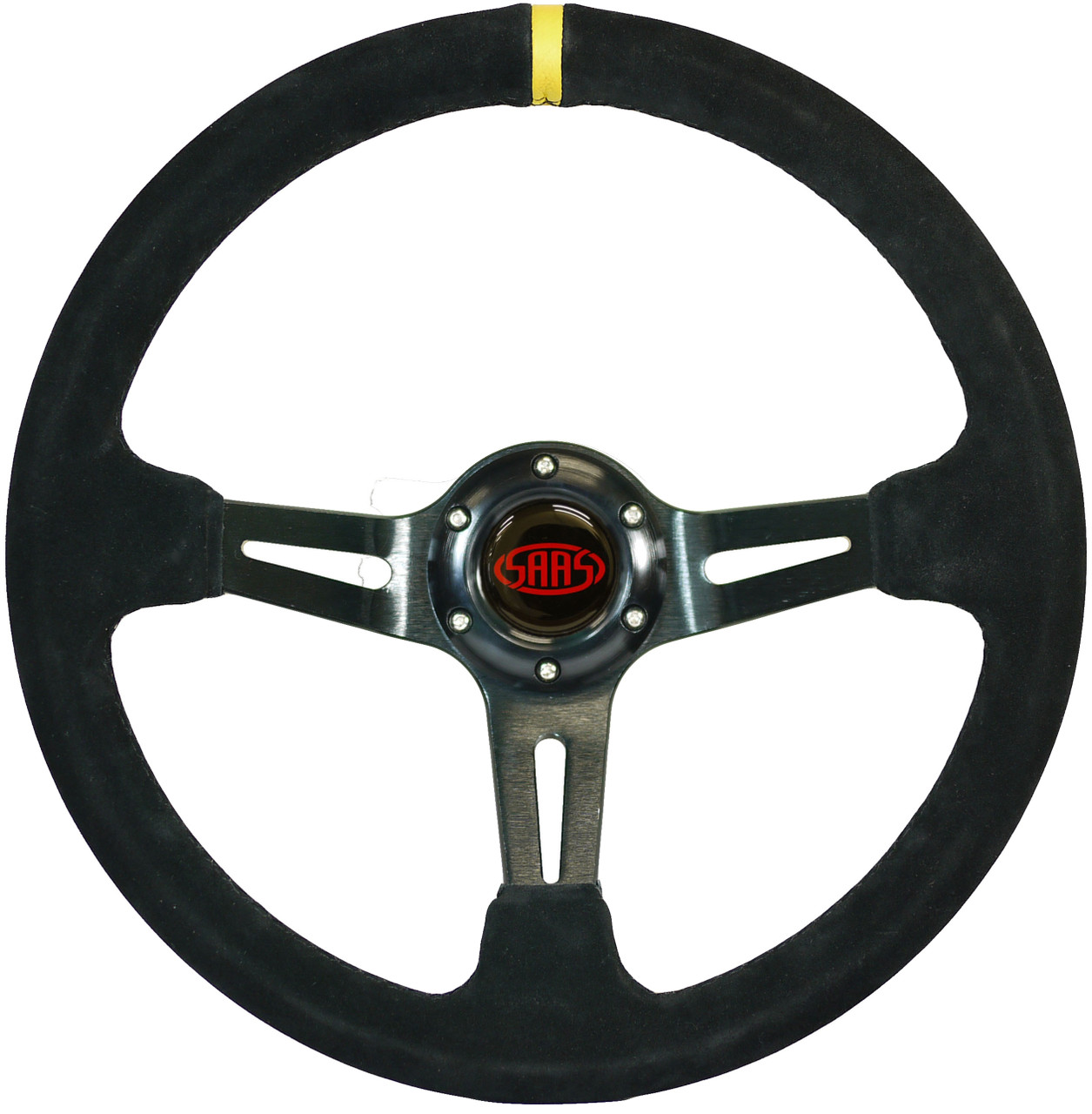 SAAS Suede deep dish steering wheel
