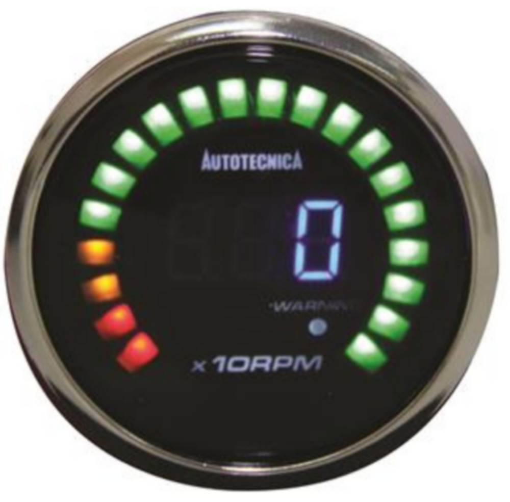 Autotecnica 52mm Electronic Digital Gauge Tachometer