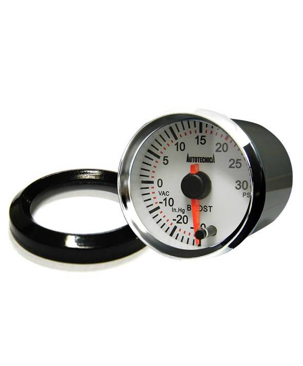 Autotecnica Exhaust Gas Temperature EGT / Pyro Pyrometer 52mm Gauge White