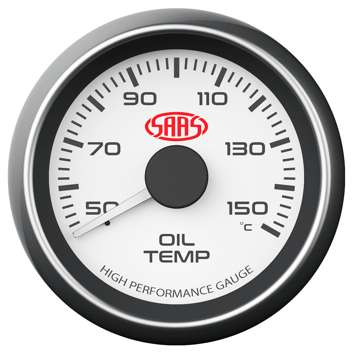 SAAS Oil Temperature Gauge White 52mm