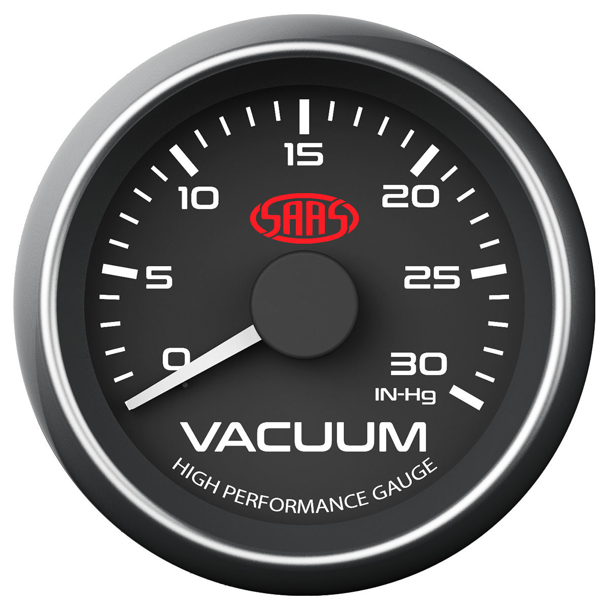 SAAS Vacuum Gauge Black 52mm