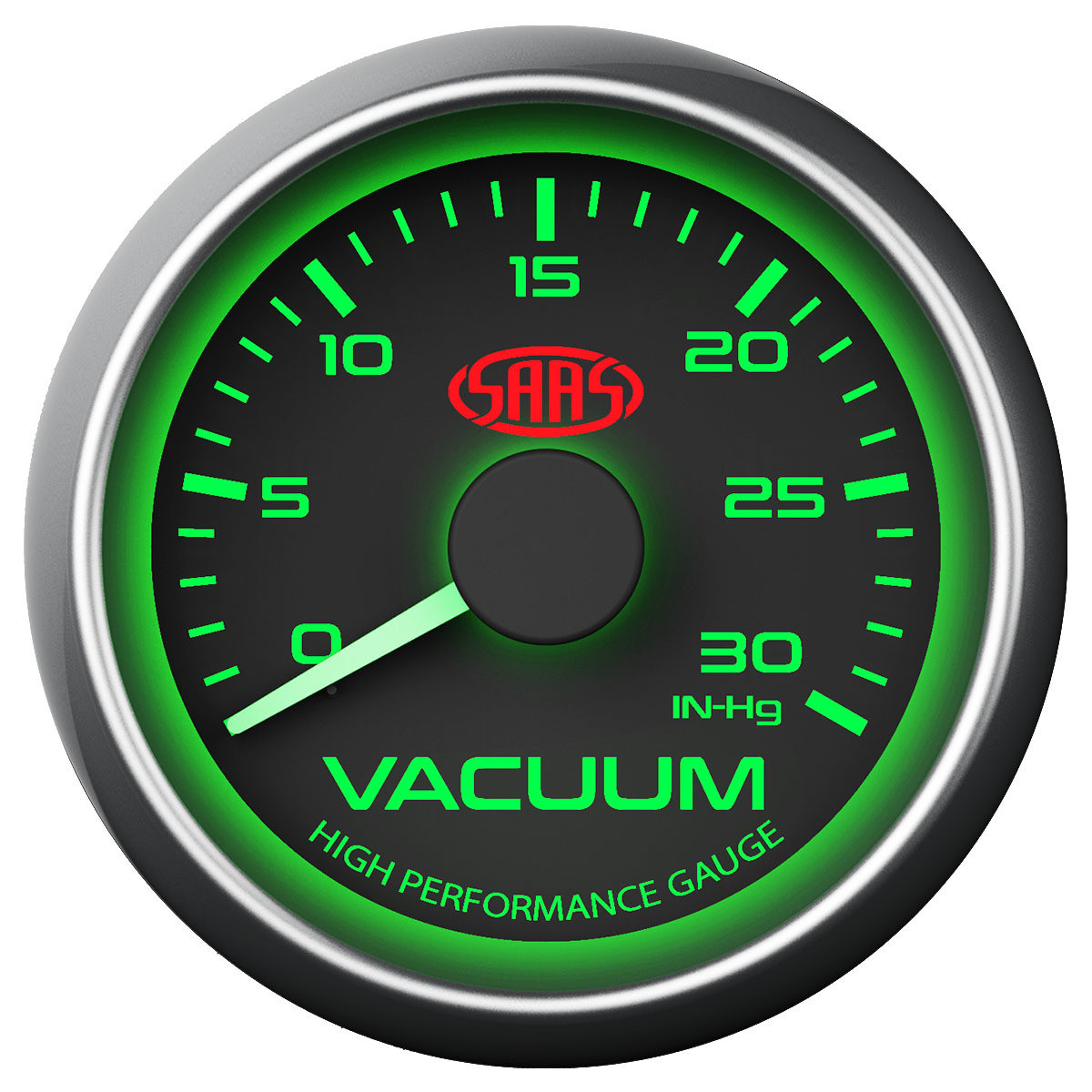 SAAS Vacuum Gauge Black 52mm
