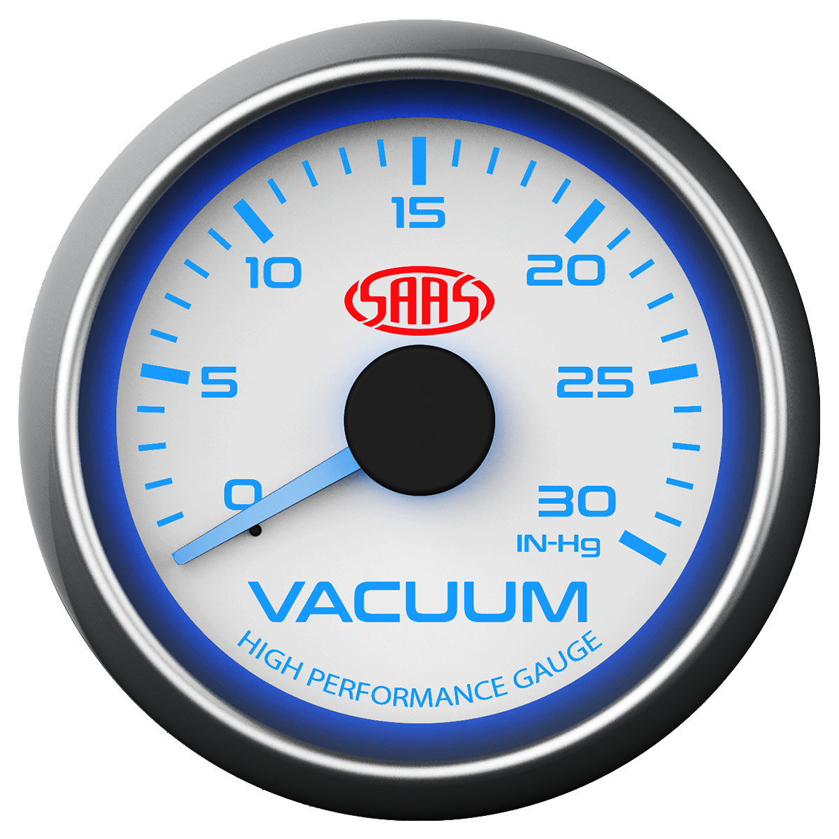 SAAS Vacuum Gauge White 52mm