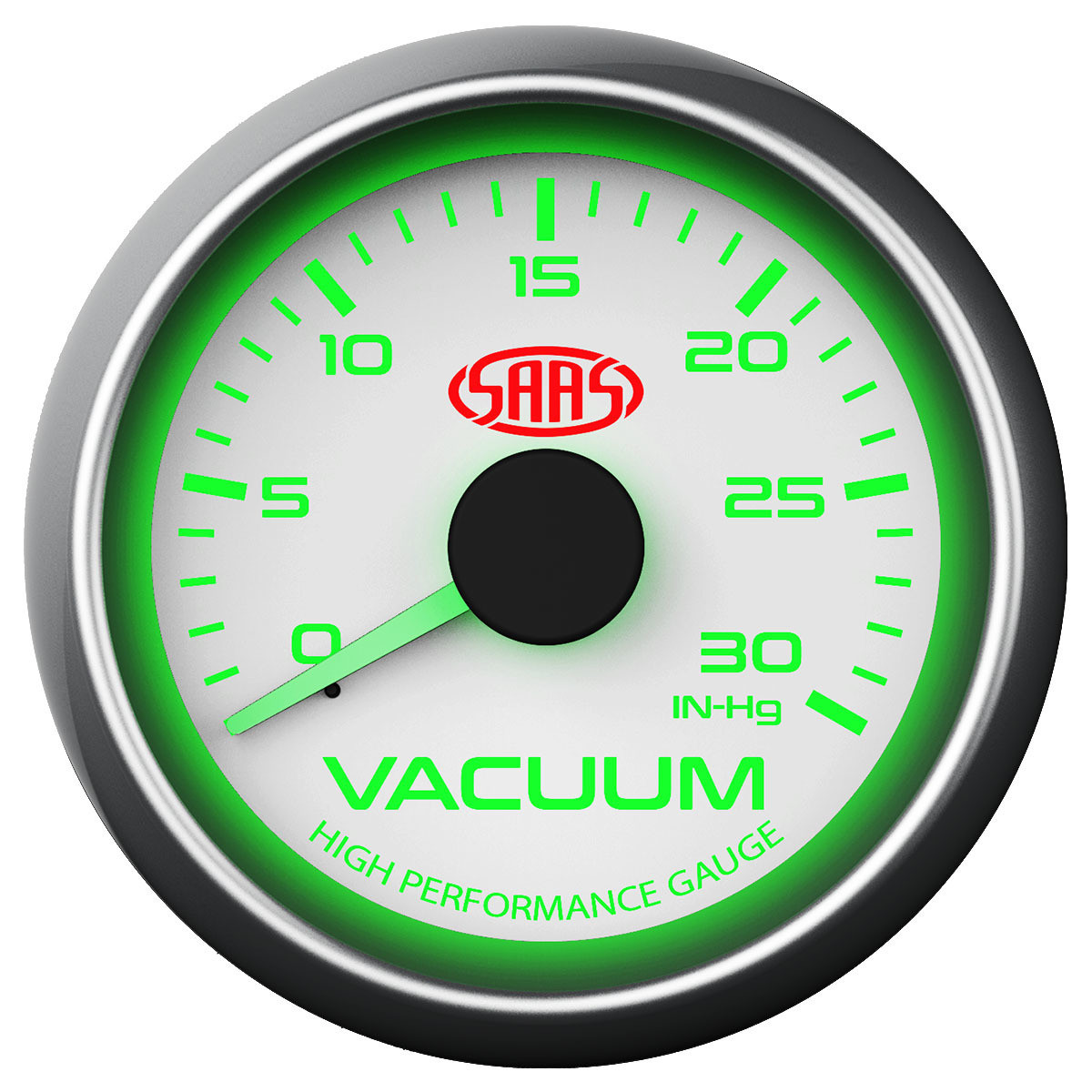 SAAS Vacuum Gauge White 52mm