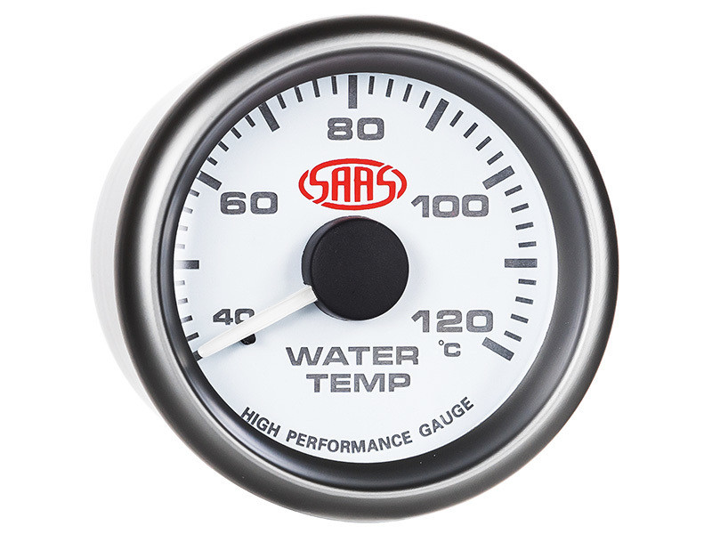SAAS Water Temperature Gauge White 52mm