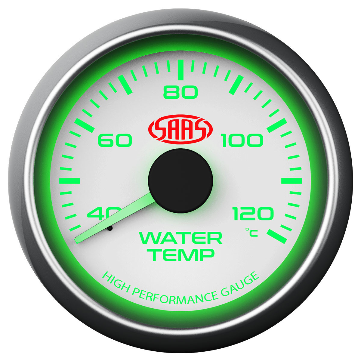 SAAS Water Temperature Gauge White 52mm