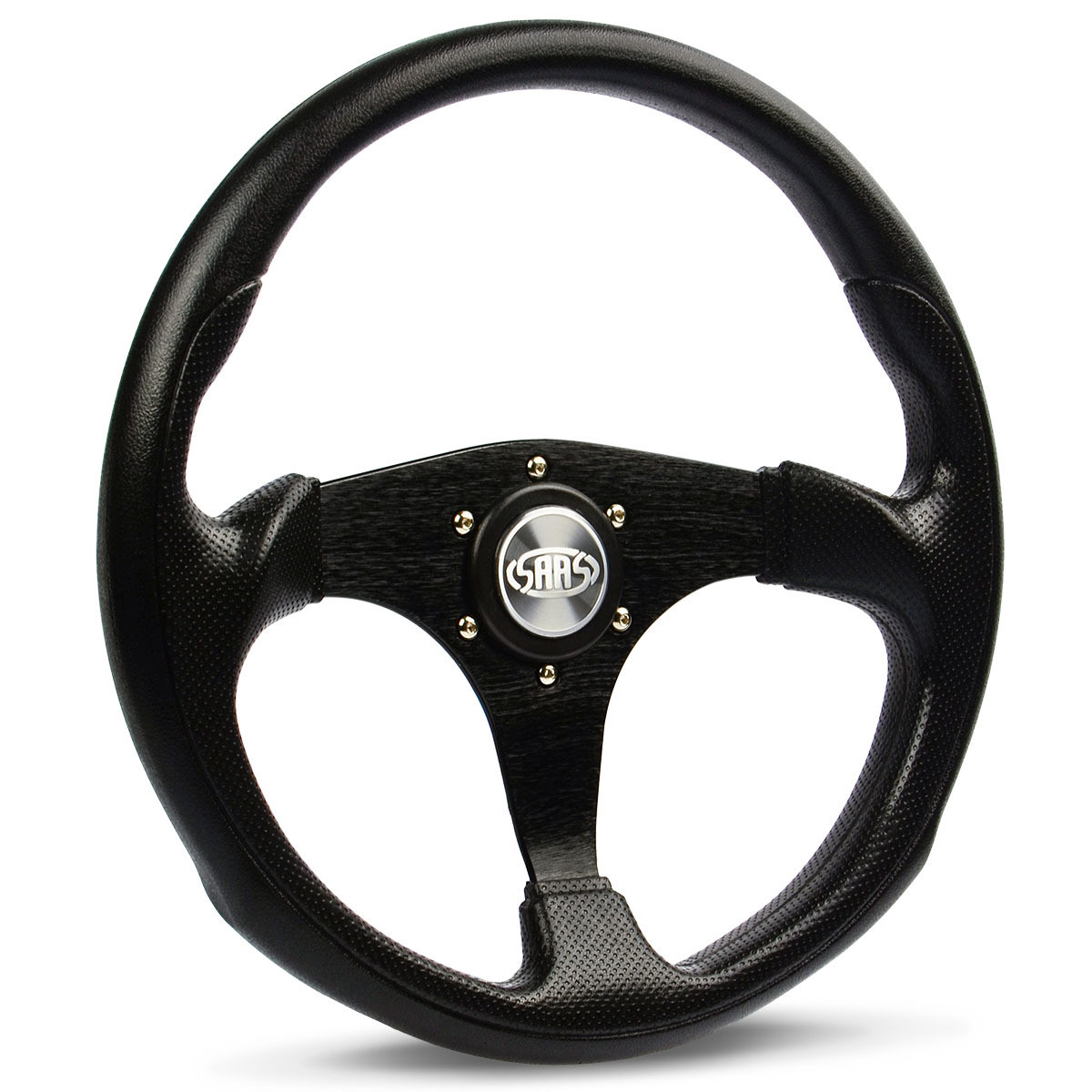 SAAS Sports Steering Wheel Poly 14" ADR Octane Black Spoke