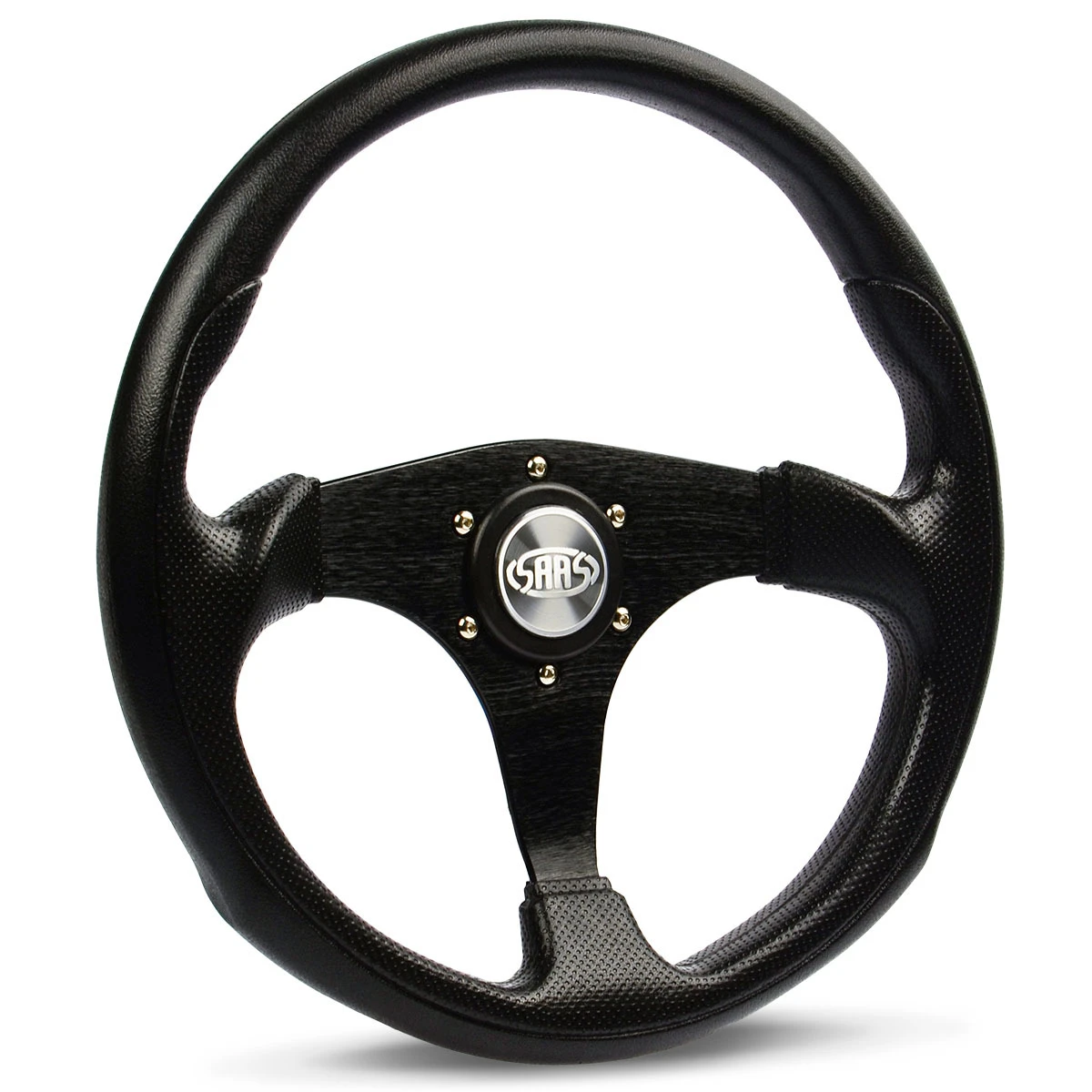 SAAS Sports Steering Wheel Poly 14" ADR Octane Black Spoke