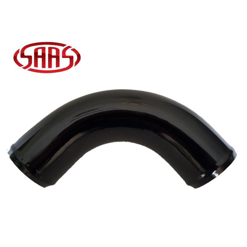SAAS 90 Deg Pipe 76x250mm Black Anodised Aluminium Cold Air Intake