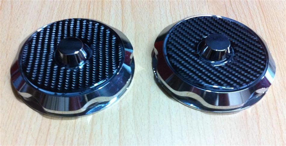Chrome Billet Carbon Top Strut Cover