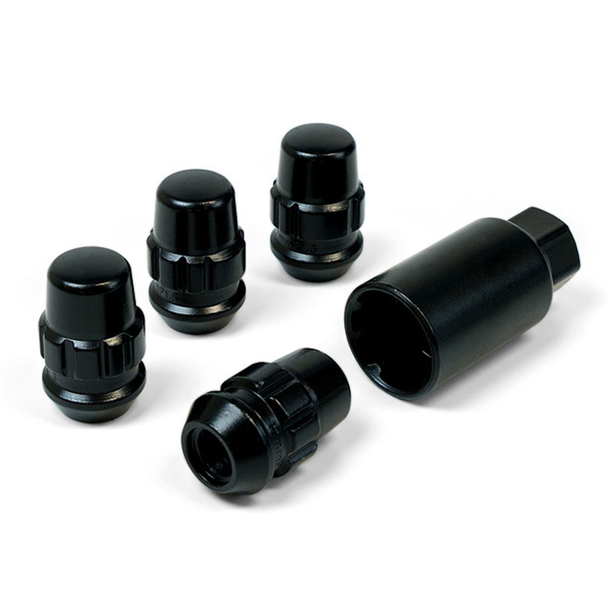 Acorn Lock Nut 12mm x 1.5 Blk/Chr