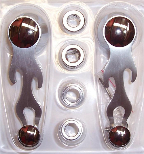 Monza Aluminium Billet Window Winder -  Flame / Fire  80/34