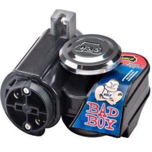 WOLO USA Black Bad Boy Dual Tone Air Horn 118 Decibels 530/680 HZ 12V CAR