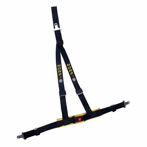Monza 3 Point 2 Inch Racing Harness Seat Belt Black