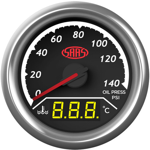 SAAS Trax Dual Oil Pressure / Water Temp