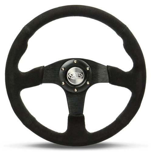 SAAS Sports Steering Wheel Suede 14" ADR Black Spoke