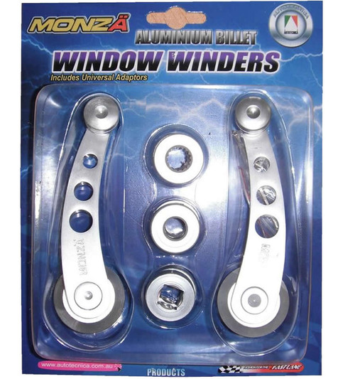 Monza Aluminium Red Billet Window Winder - 80/31