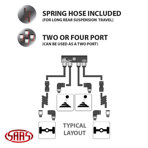 SAAS 4x4 Differntial Breather Kit