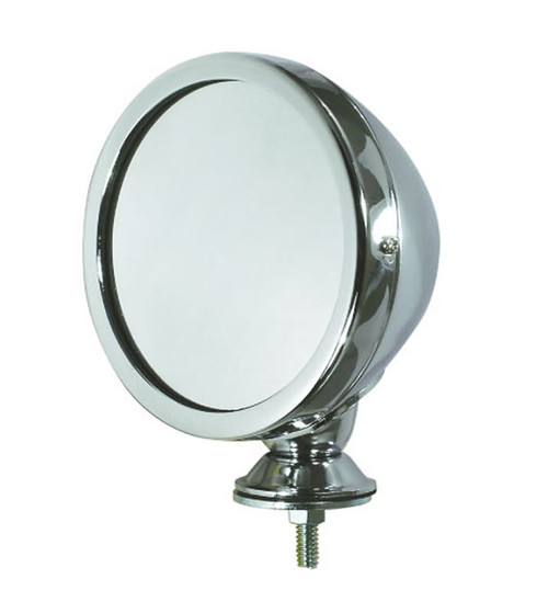 Classic Chrome Raydyot AC Cobra Style Single Mirror Hot Rod Old School
